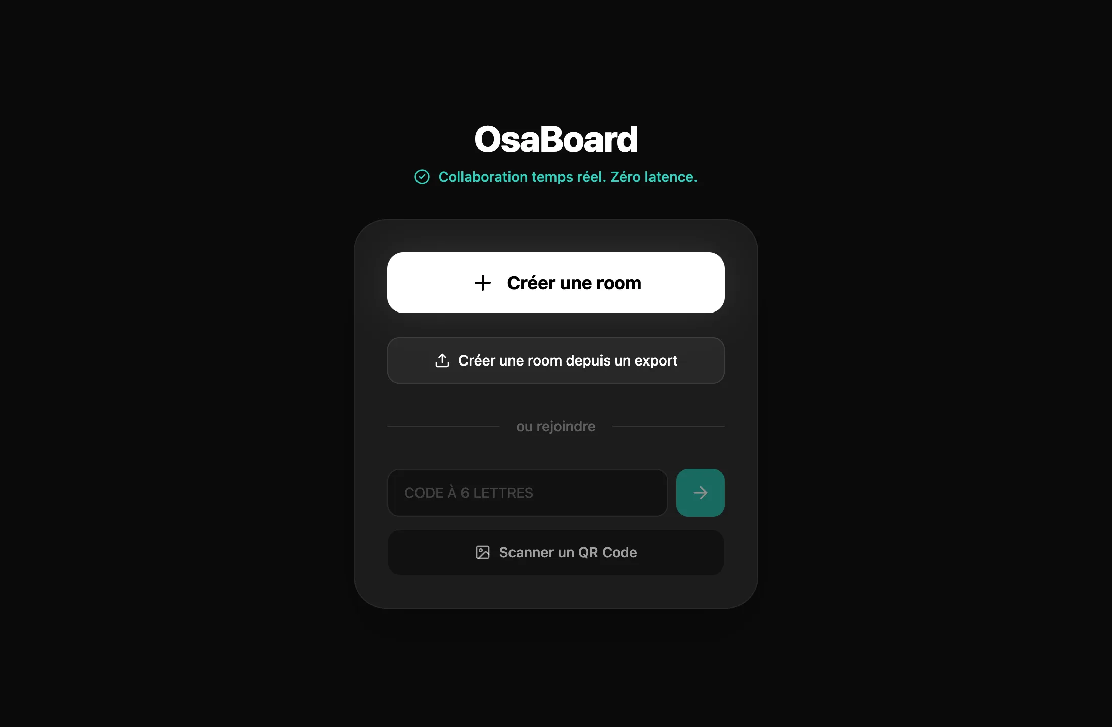 Accueil d'OsaBoard